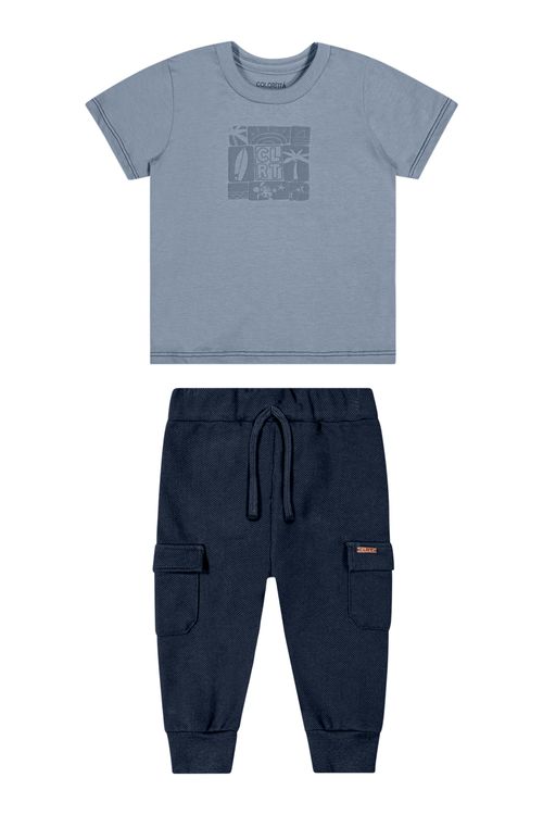 CONJUNTO INFANTIL - MASCULINO - TAMANHO 1 AO 3 # 70149 - ELIAN