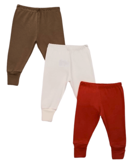 KIT CULOTE PÉ REVERSÍVEL - 3 UNIDADES - TAMANHO RN AO G #433434 - BABY BEST