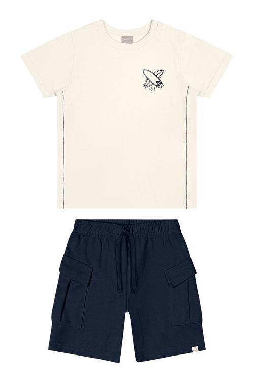 CONJUNTO INFANTIL - MASCULINO - TAMANHO 4 AO 8 # 74182 - ELIAN