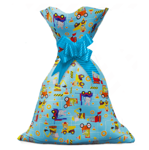 SAQUINHO PARA PRESENTE - BABY CONSTRUÇÃO - 25X35  - 50 UNIDADES