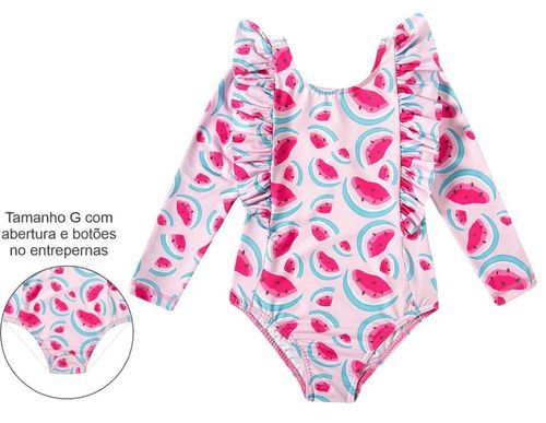 BODY MANGA LONGA PRAIA -  TODDLER - TAMANHO 1 AO 3 # 22963110K - TIP TOP