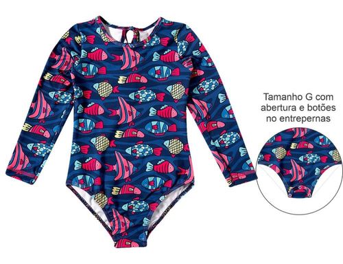 BODY MANGA LONGA PRAIA -  TODDLER - TAMANHO 1 AO 3 # 22963114K - TIP TOP
