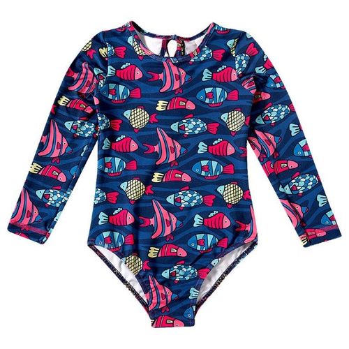 BODY MANGA LONGA PRAIA -  KIDS - TAMANHO 4 AO 10 # 32963114 - TIP TOP