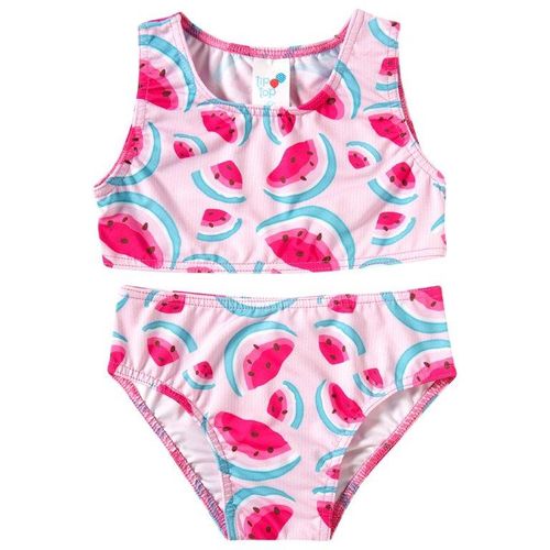 TOP E CALCINHA  PRAIA  -  KIDS - TAMANHO 4 AO 10 # 36863146 - TIP TOP