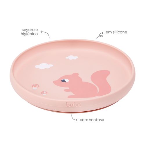 PRATINHO EM SILICONE COM VENTOSA # 20890 - BUBA