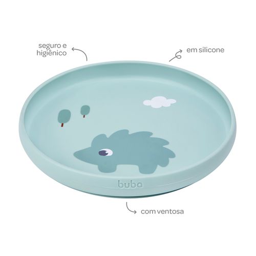 PRATO EM SILICONE COM VENTOSA # 20891 - BUBA