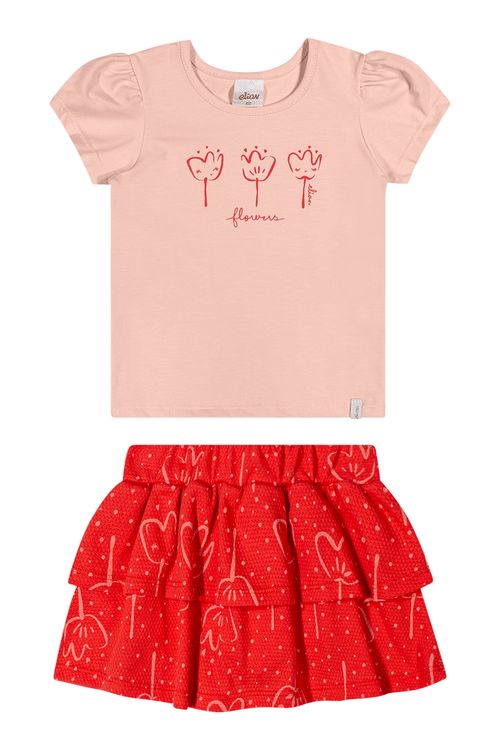 CONJUNTO INFANTIL - FEMININO - TAMANHO 1 AO 8 #232176 - ELIAN