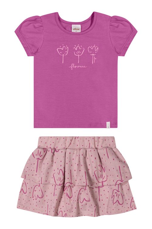 CONJUNTO INFANTIL - FEMININO - TAMANHO 1 AO 8 #232176 - ELIAN