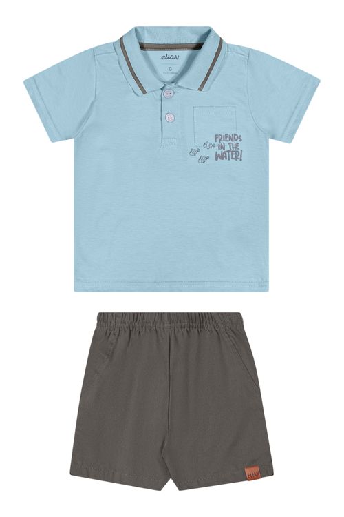 CONJUNTO INFANTIL -  MASCULINO - TAMANHO 1 AO 3 #201316 - ELIAN