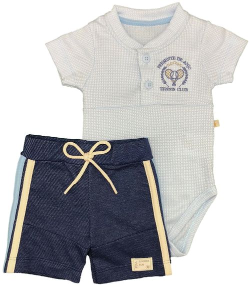 CONJUNTO BODY MANGA CURTA E SHORTS - ESPORTE - TAMANHO P AO G # 26199 - PRESENTE DE ANJO