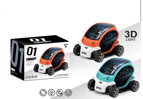 MINI CARRO COM LUZ 3D # 220101816 - COLORIA