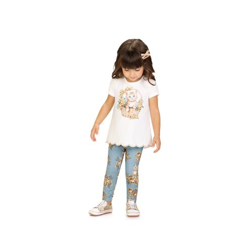 CONJUNTO INFANTIL -FEMININO - TAMANHO 1AO 08 # 2001266 - MILON