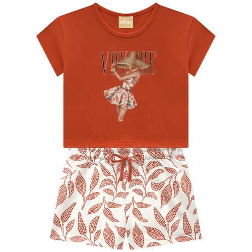 CONJUNTO INFANTIL -FEMININO - TAMANHO 4 AO 16 # 2001293 - MILON