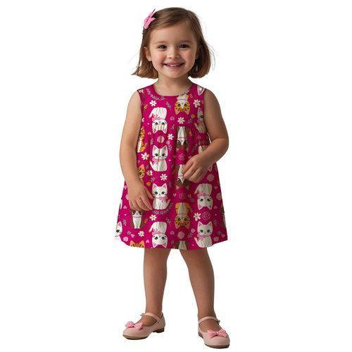 VESTIDO FEMININO - INFANTIL - TAMANHO P AO 08 # 1001239 - KYLY