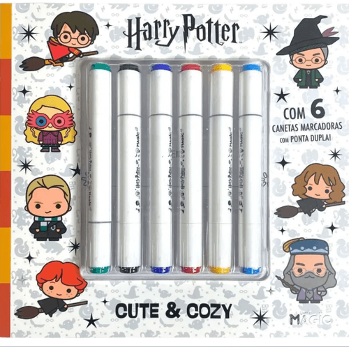 LIVRO DE COLORIR COM 6 CANETAS - HARRY POTTER # 584204 - MAGIC KIDS