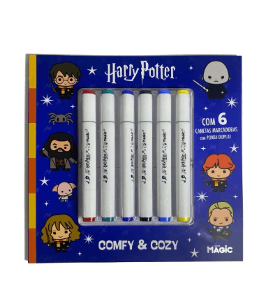 LIVRO DE COLORIR COM 6 CANETAS - HARRY POTTER # 584150 - MAGIC KIDS
