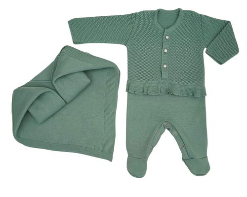 SAÍDA DE MATERNIDADE MARIA LUISA - TAMANHO RN # 926009 - BABY DUFY