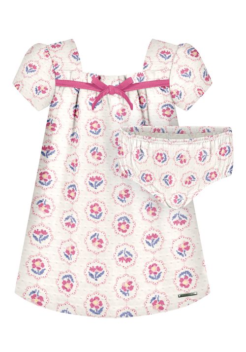 VESTIDO COM CALCINHA - INFANTIL - FEMININO - TAMANHO P AO G # A5214 - LUNENDER ALAKAZOO