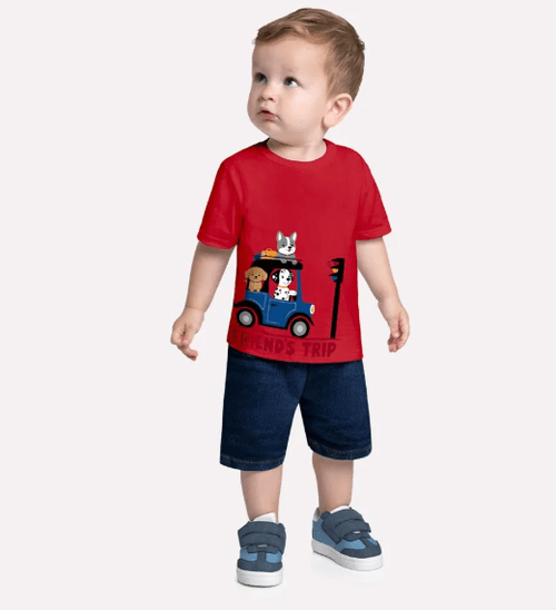 CAMISETA INFANTIL - MASCULINA -  TAMANHO 2 AO 3 #1001320 - KYLY