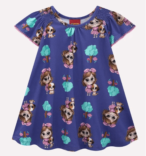 VESTIDO FEMININO -  INFANTIL -  TAMANHO 1 AO 3 #1001241 - KYLY