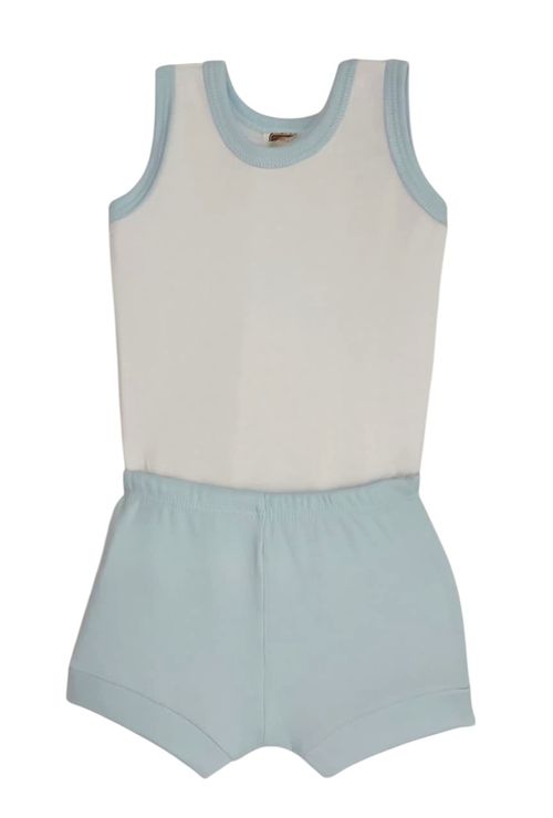 CONJUNTO BODY REGATA + SHORTS - TAMANHO P AO G # 12928 - POP CUTE