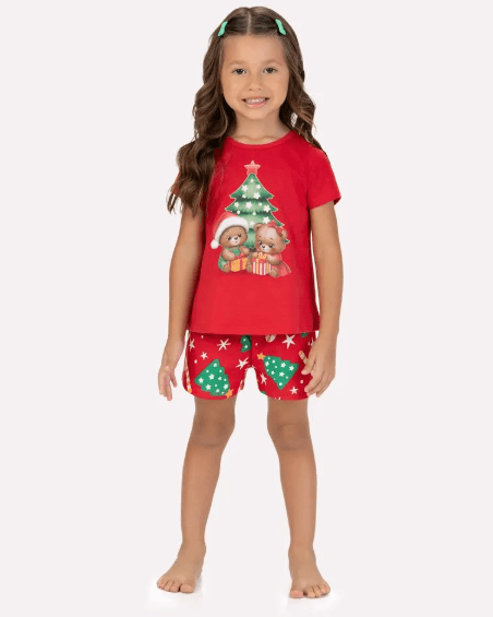 PIJAMA INFANTIL - FEMININO - TAMANHO 1 AO 16  #1001381 - KYLY