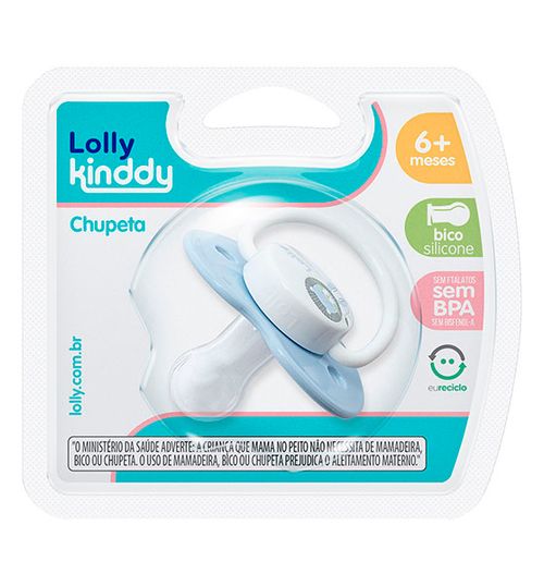 CHUPETA BICO SILICONE REDONDO TAMANHO 2 # 4812-01-M - LOLLY BABY
