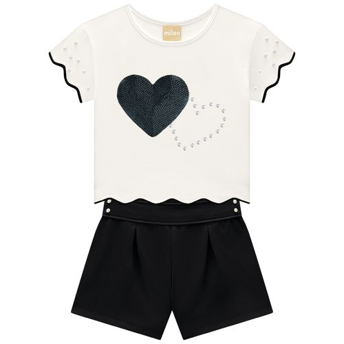 CONJUNTO FEMININO-  INFANTIL - TAMANHO 4 AO 14 # 2001301 - MILON