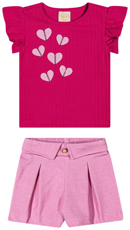 CONJUNTO FEMININO - INFANTIL - TAMANHO 2 AO 8 # 37213 - ANGERÔ