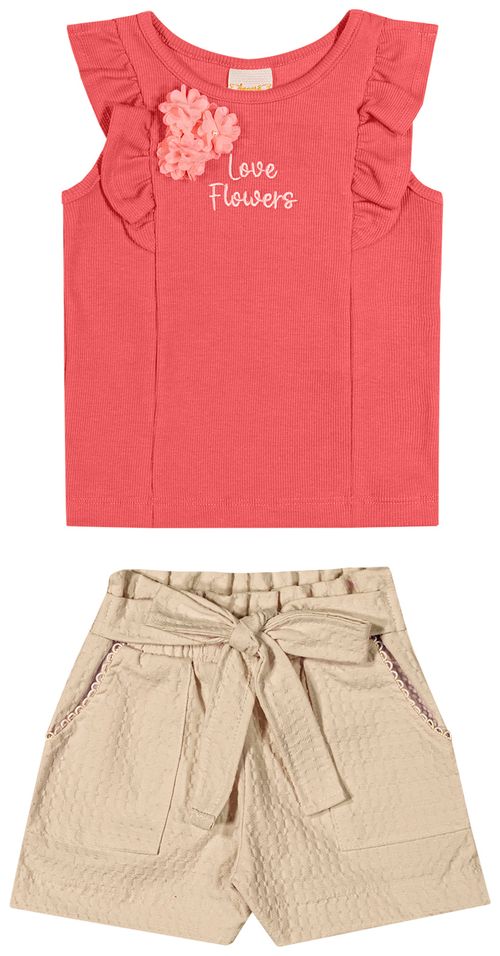 CONJUNTO FEMININO - INFANTIL -  TAMANHO 1 AO 8 # 37223 - ANGERÔ