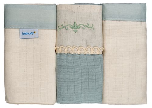 FRALDA QUADRICULADA - 3 UNIDADES #322096 - BABY JOY