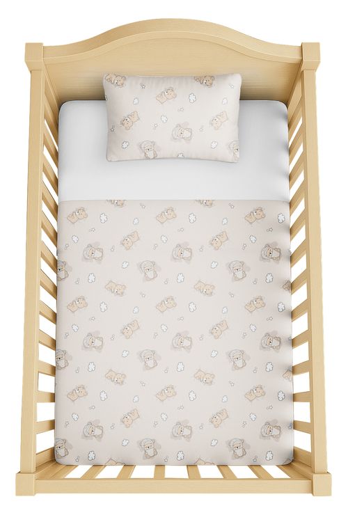 JOGO DE LENÇOL PARA BERÇO AMERICANO- 3 PEÇAS #34055 - PIXUXU