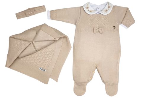 SAÍDA DE MATERNIDADE - MAITÊ - 3 PEÇAS - TAMANHO P #274 - TAMINE BABY