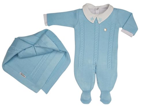 SAÍDA DE MATERNIDADE - ANTÔNIO - 3 PEÇAS - TAMANHO P #282 - TAMINE BABY