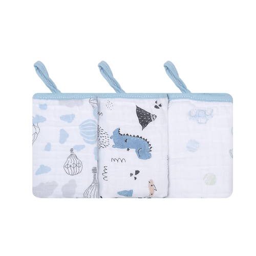 PANINHO DE BOCA SOFT COM PRENDEDOR DE CHUPETA - 3 UNIDADES #3406 - PAPI