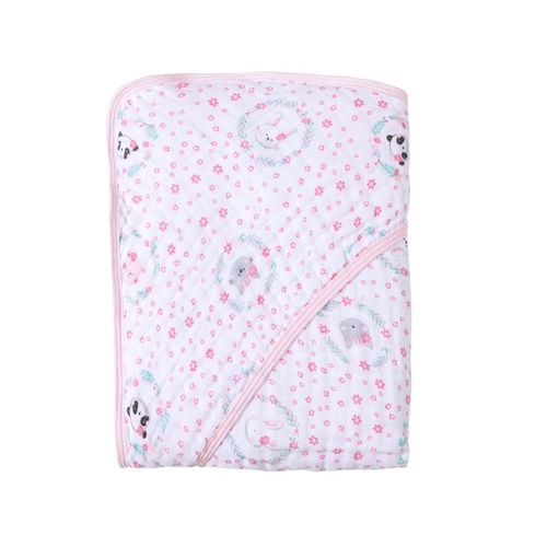 TOALHA DE BANHO SOFT COM CAPUZ KARINHO - 80X80CM # 193717 - PAPI