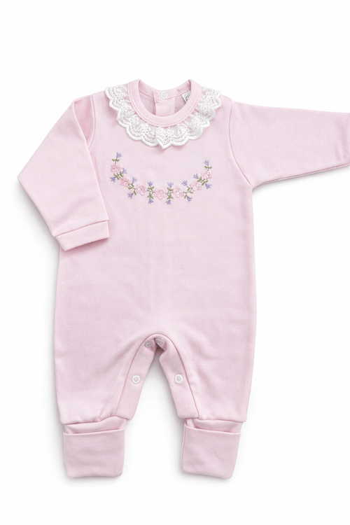 MACACÃO LONGO RN AO G # 40.174 - ROSA BEBÊ