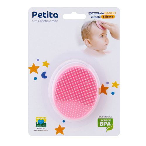 ESCOVA DE BANHO INFANTIL - EM SILICONE # 1114-RSR - PETITA