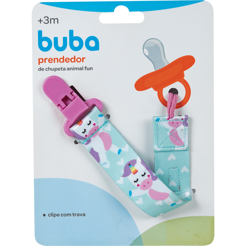 PRENDEDOR DE CHUPETA ANIMAL FUN UNICÓRNIO # 12050 - BUBA