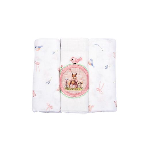 FRALDA COM BAINHA  - 3 UNIDADES  - MUITO MIMO # 53-49 - MINASREY