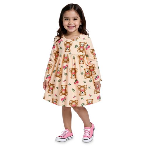 VESTIDO INFANTIL -  FEMININO  - TAMANHO 4 AO 8 # 1001525 - KYLY