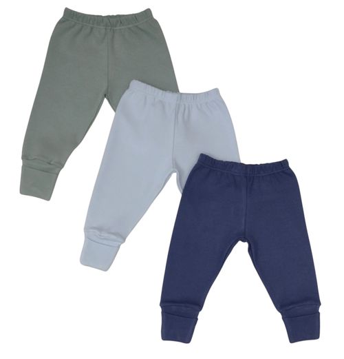 KIT CULOTE PÉ REVERSÍVEL - 3 UNIDADES - TAMANHO RN AO G # 5431018 - BABY BEST
