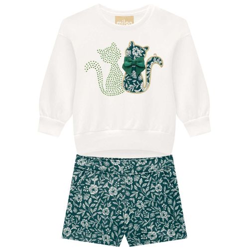 CONJUNTO INFANTIL - FEMININO - TAMANHO 2 AO 3 #2001494 - MILON