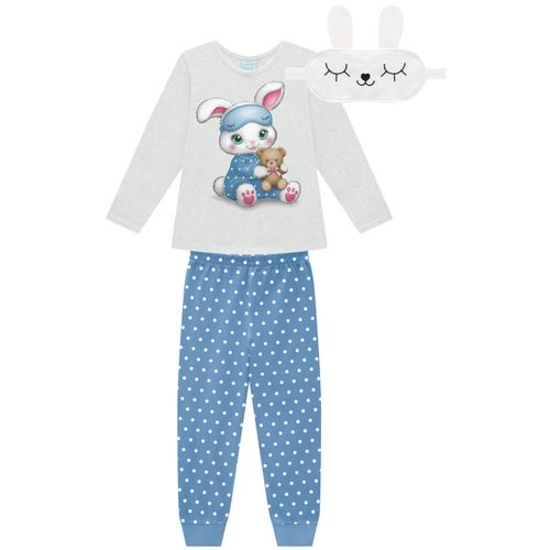 PIJAMA JUVENIL - FEMININO COM MÁSCARA  - TAMANHO 1 AO 16 # 1001641 - KYLY