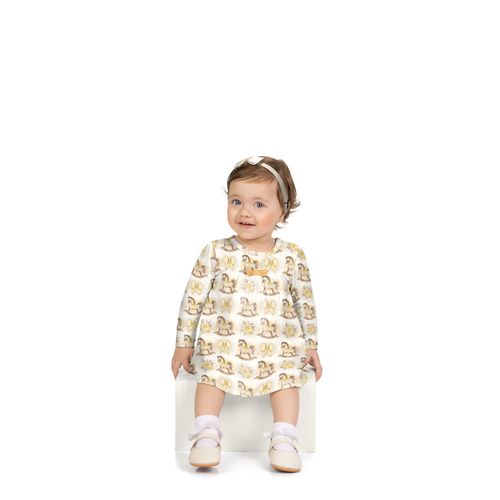 VESTIDO INFANTIL - FEMININO -  TAMANHO 6M AO 18M # 2001410 - MILON