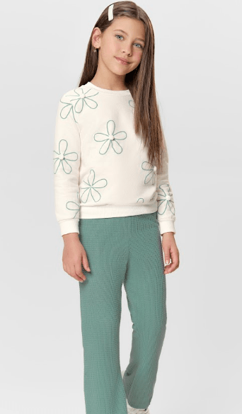 CONJUNTO FEMININO - INFANTIL - TAMANHO 4 AO 10 #15319 - TILE E SUL
