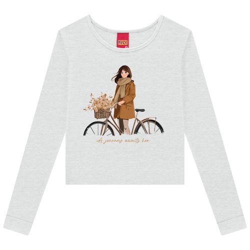 CROPPED INFANTIL  FEMININO - TAMANHO 10 AO 16 # 1001544 - KYLY