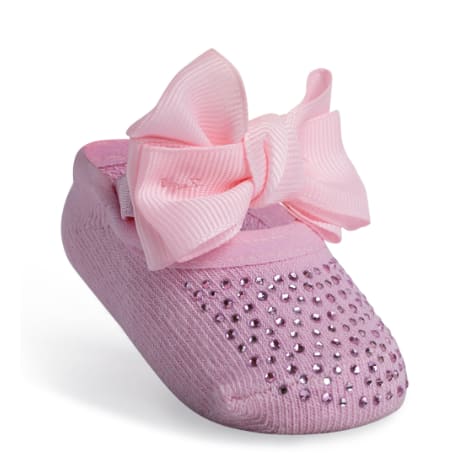 MEIA SAPATILHA STRASS - TAMANHO RN # 0301557 - PIMPOLHO