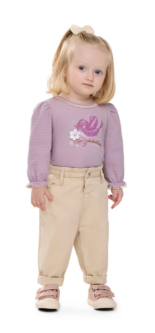 BLUSA MANGA LONGA  INFANTIL -  TAMANHO 1 AO 3 #22430 - ANGERÔ