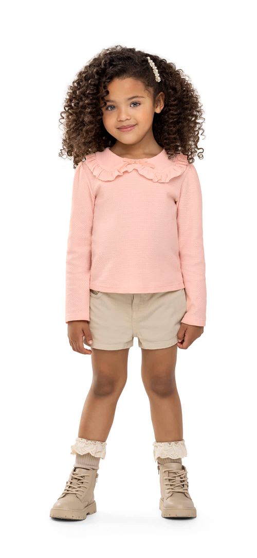 BLUSA MANGA LONGA  INFANTIL -  TAMANHO 4 AO 8 #22431 - ANGERÔ